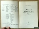Douze chansons de Pierre Seghers mises en musique par Léonce Marquand.. Seghers (Pierre) et Marquand (Léonce).