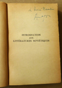 Littératures Soviétiques -1. Introduction aux littératures soviétiques, contes et nouvelles.