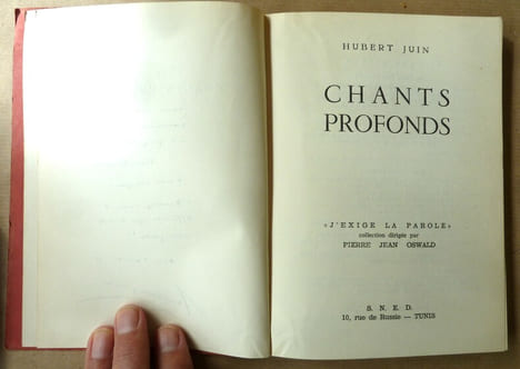 Chants Profonds.. Juin (Hubert).