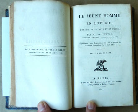Recueil de pièces de Théatre-Vaudevilles. Constitué vers 1820.. undefined
