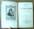 Chansons et Poésies de Désaugiers. Edition Elzévirienne.. Désaugiers.