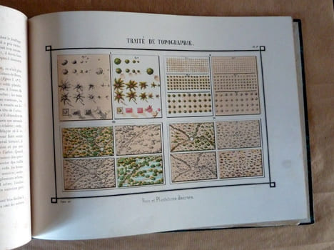 Traité Elémentaire de Topographie et de Lavis des Plans. Illustré de nombreuses planches coloriées avec soin, et précédé de Notions de Géométrie.... ...