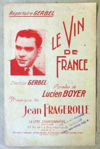 Le Vin de France;