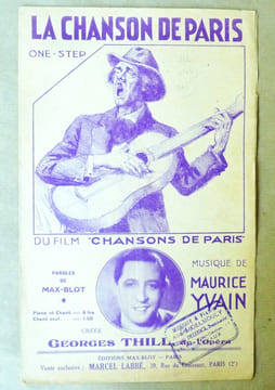 La Chanson de Paris. One step. Du film "Chansons de Paris".. Yvain (Maurice) et Max-Blot.