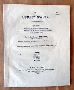Du Bouton d'Alep.