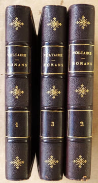 Romans. Tomes 1, 2 et 3. Complet.. Voltaire.