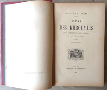 Le Pays des Khroumirs. Leurs institutions, leurs coutumes et leurs chants populaires.