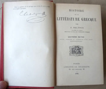 Histoire de la Littérature Grecque. 4ème édition.