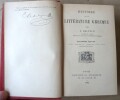 Histoire de la Litt&eacute;rature Grecque. 4&egrave;me &eacute;dition.. Deltour (F.).