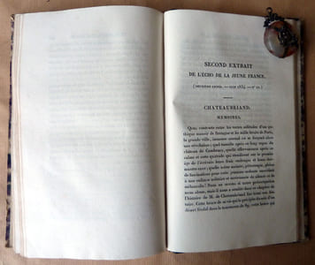 Lectures des Mémoires de M. De Chateaubriand ou recueil d'articles publiés sur ces mémoires avec des fragments originaux.