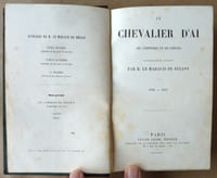 Le Chevalier d'Aï ses aventures et ses poésies.