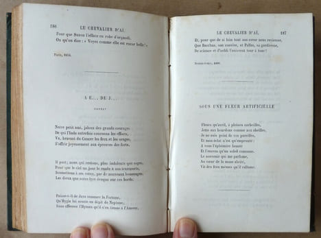 Le Chevalier d'Aï ses aventures et ses poésies.. Belloy (M. Le Marquis de ).