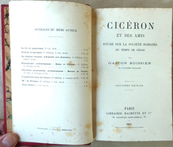 Cicéron et ses amis. Etude sur la société romaine du temps de César.