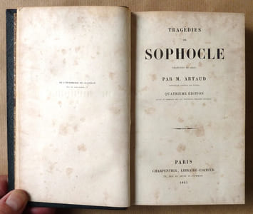 Tragédies de Sophocle traduites du grec par M. Artaud.