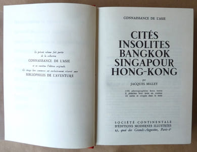 Cités Insolites, Bangkok, Singapour, Hong-Kong.