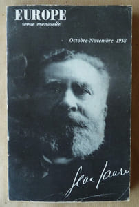 Europe. Revue Mensuelle. Jean Jaurès.