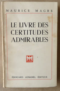 Le Livre des Certitudes Admirables.