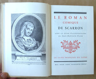Le Roman Comique de Scarron avec la suite d'illustrations de Jean-Baptiste Pater.