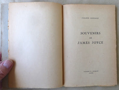 Souvenirs de James Joyce.