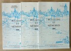 Bulletins et M&eacute;moires 2001. N&deg; 1, 2, 3-4; 1er, 2e, 3e et 4e trimestre.. Collectif.
