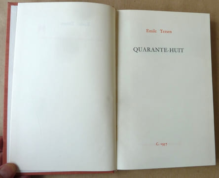 Quarante -Huit.. Tersen (Emile).