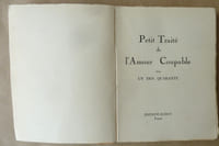 Petit Traité de l'Amour Coupable par un des quarante.