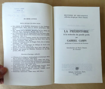 La Préhistoire. A la recherche du paradis perdu.