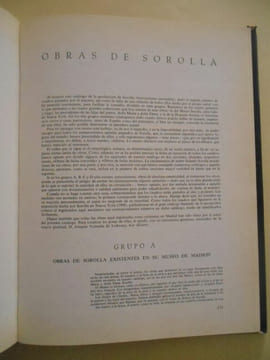 LA VIDA Y LA OBRA DE JOAQUIN SOROLLA.. PANTORBA Bernardino de