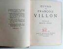 OEUVRES.. VILLON François