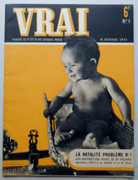 VRAI .Parait le 1er et le 15 de chaque mois.N°1 : 15 octobre 1941