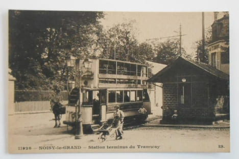 CPA. NOISY LE GRAND .Station terminus du tramway. undefined