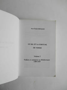 LE SEL ET LA FORTUNE DE VENISE