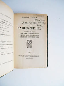 QU'EST CE QUE LA RADIESTHESIE