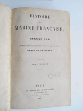HISTOIRE DE LA MARINE FRANCAISE.. SUE Eugène