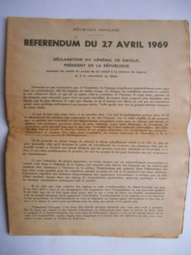 REFERENDUM DU 27 AVRIL 1969 .. undefined