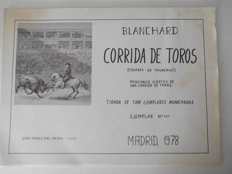 Corrida de toros. (course de taureaux). principales suertes de una corrida de toros... BLANCHARD