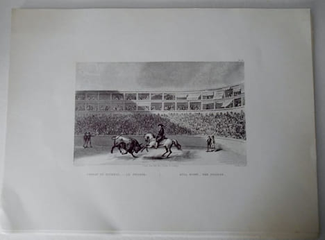 Corrida de toros. (course de taureaux). principales suertes de una corrida de toros... BLANCHARD