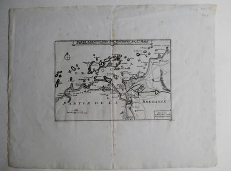 CARTE PARTICULIERE DES ENVIRONS DE ST MALO . DE FER