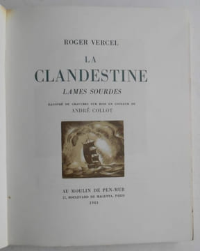 LA CLANDESTINE. VERCEL Roger