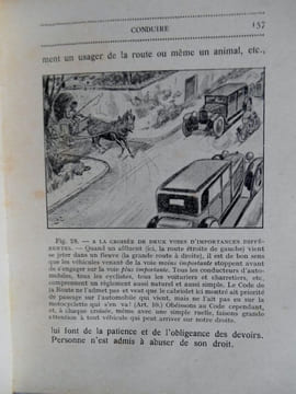 L'ART DE BIEN CONDUIRE . Une automobile - un cyclecar - une motocyclette .. Baudry de Saunier