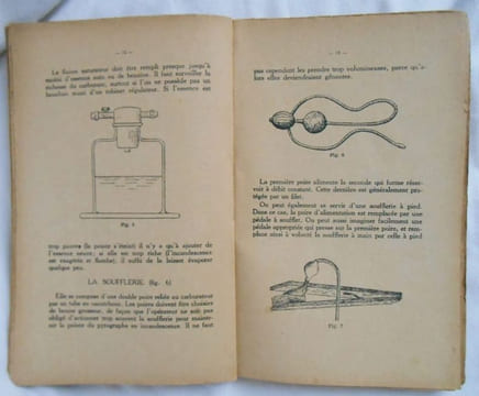 METHODE SIMPLE ET PRATIQUE DE LA PYROGRAVURE DE BOIS , DU CUIR ET DU VELOURS BRUINE POCHOIR .. GRENIER C
