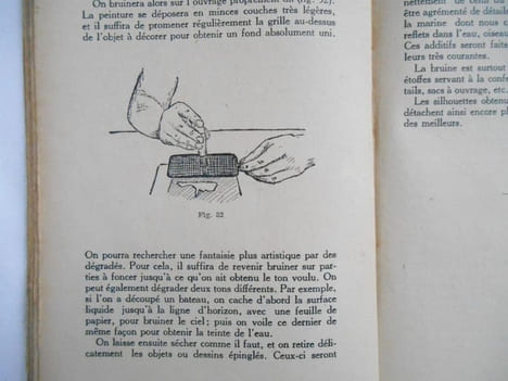 METHODE SIMPLE ET PRATIQUE DE LA PYROGRAVURE DE BOIS , DU CUIR ET DU VELOURS BRUINE POCHOIR .. GRENIER C