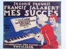 MES SUCCES . Second recueil .. Salabert Francis