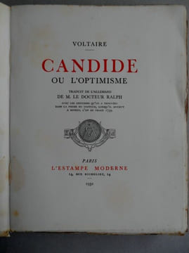CANDIDE OU L'OPTIMISME . Illustrations de André Lambert. VOLTAIRE