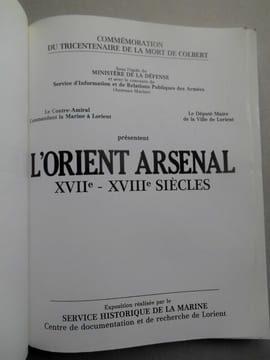 L ' ORIENT ARSENAL XVIIè - XVIIIè SIECLES.. undefined
