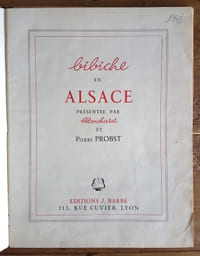 Bibiche en Alsace.