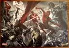 Magnifique poster de Gabriele Dell'Otto pour " Secret Invasion " avec Wolverine, Thor, Spider-Man, Iron Man et Daredevil. ( Bandes Dessinées ) - ...