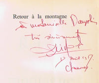 Retour à la Montagne. ( Dédicacé )