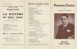 De Montmartre au Quartier Latin + catalogue éditeur consacré à Francis Carco. ( Un des 320 exemplaires numérotés sur vergé ).. Francis Carco.