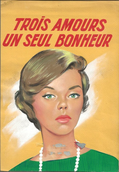Magnifique Gouache originale r&eacute;alis&eacute;e par Michel Gourdon pour un livre intitul&eacute; " Trois Amours, un seul Bonheur ". . ( Dessins Originaux ) - Michel ...